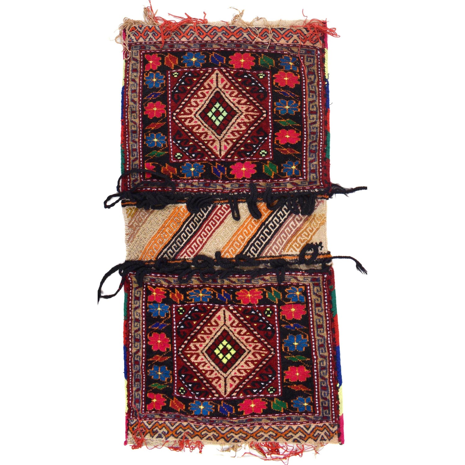 Afghan Baluch Saddle Bag Rug 1' 6" x 3' 0" ft / 46 x 92 cm - No. G30949