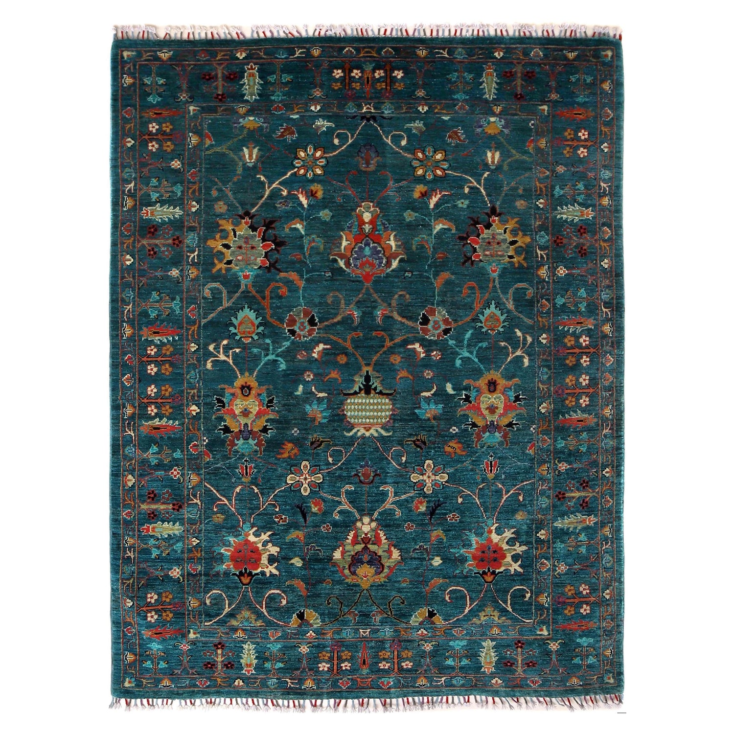 Hand knotted Contemporary Style Sultani Rug 4' 10" x 6' 6" ft / 147 x 198 cm - No. G31197