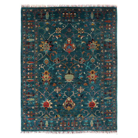 Hand knotted Contemporary Style Sultani Rug 4' 10" x 6' 6" ft / 147 x 198 cm - No. G31197