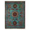 Oriental Mamluk Area Rug 4' 1" x 5' 10" ft / 124 x 178 cm - No. G31199
