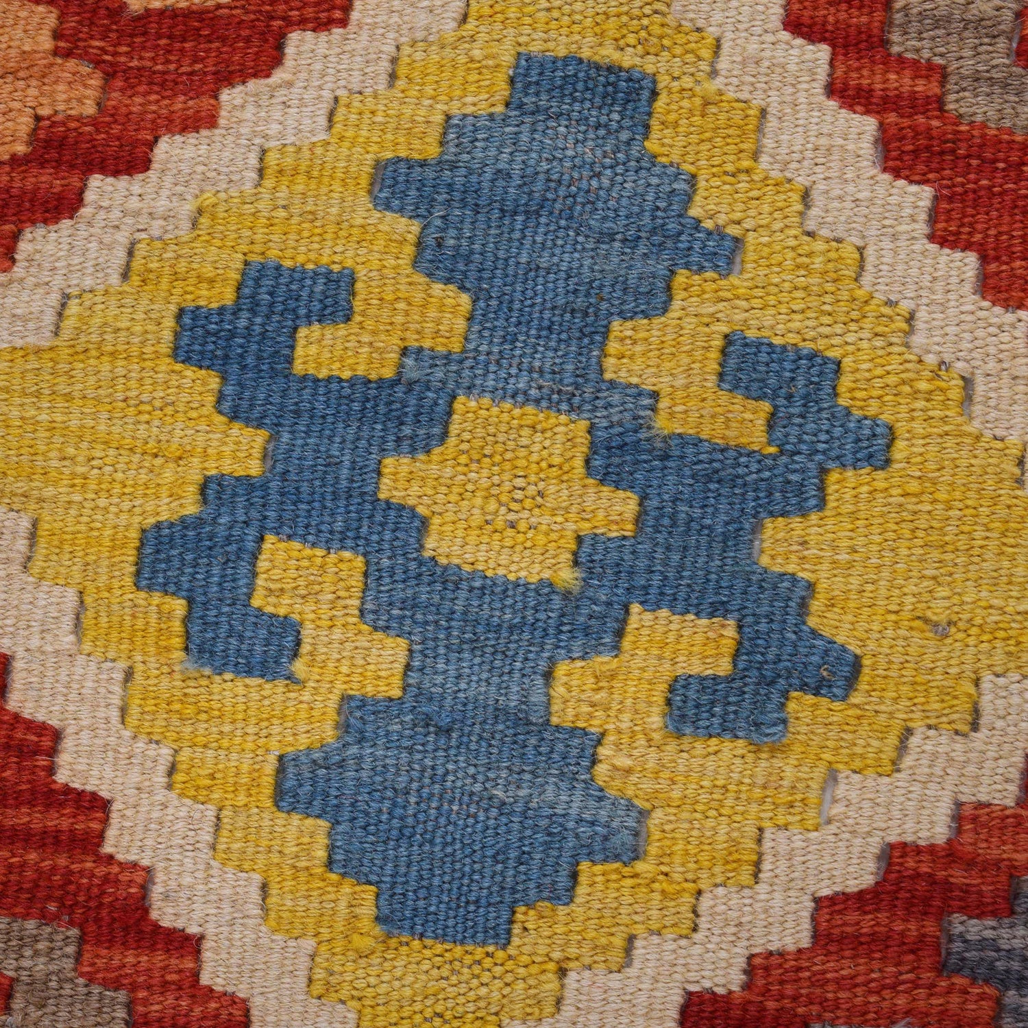 Hand Woven Wool Kelim Runner 2' 10" x 10' 5" ft / 85 x 318 cm - No. G31262