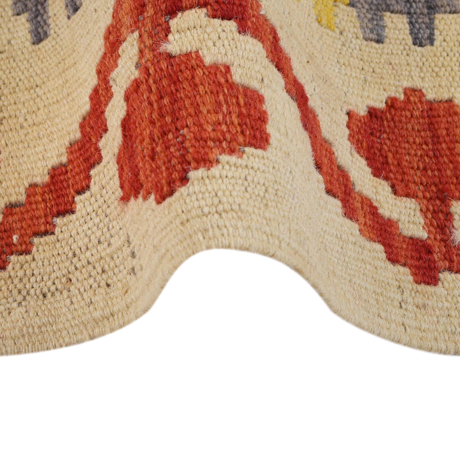 Hand Woven Wool Kelim Runner 2' 10" x 10' 5" ft / 85 x 318 cm - No. G31262