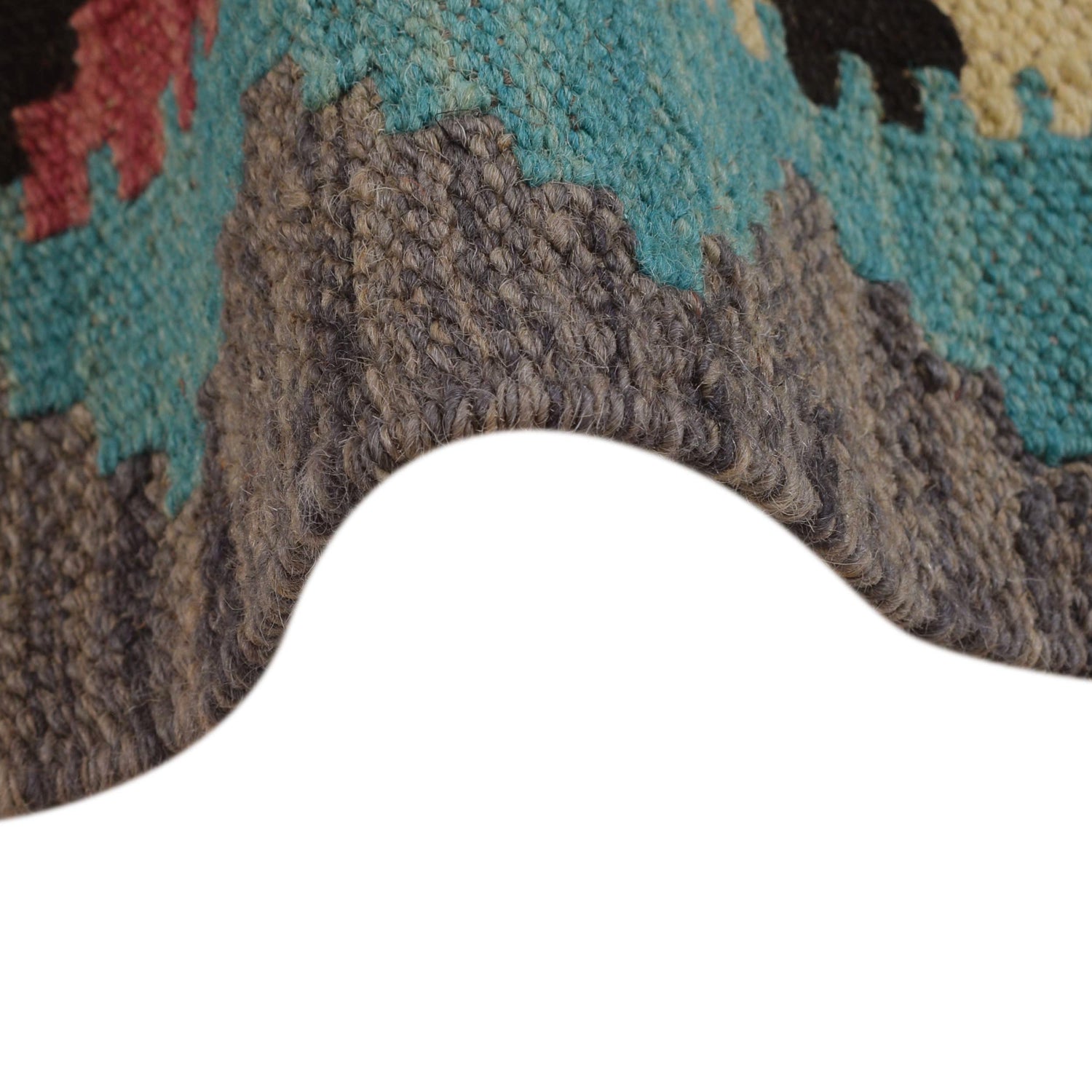 Hand Knotted Flatweave Kilim Runner 2' 2" x 6' 8" ft / 65 x 202 cm - No. G31268