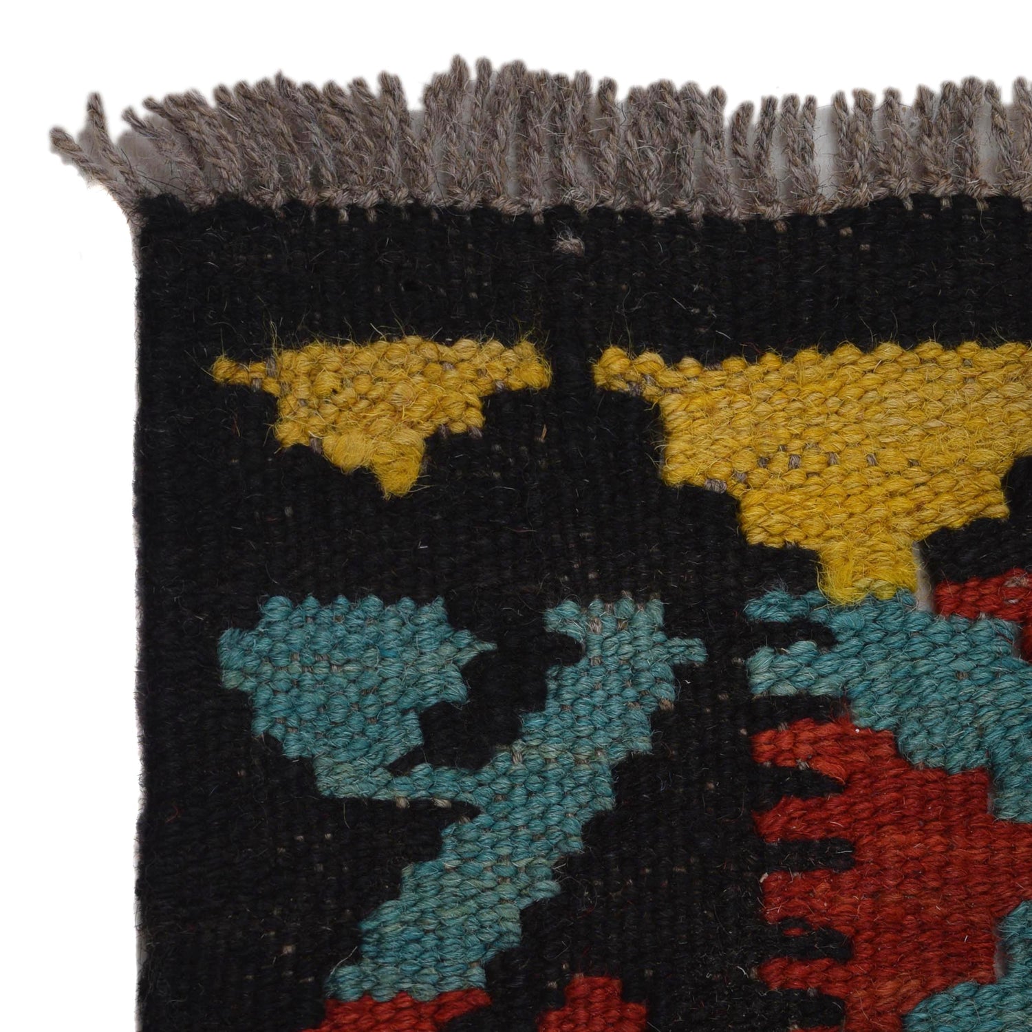 Hand Knotted Flatweave Kilim Runner 2' 2"x 6' 7" ft / 65 x 201 cm - No. G31270