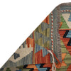 Colorful Flat-Weave Wool Kilim Runner 2' 2"x 6' 5" ft / 65 x 196 cm - No. G31273