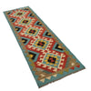 Short Kilim Runner 2' 2"x 6' 7" ft / 66 x 201 cm - No. G31277