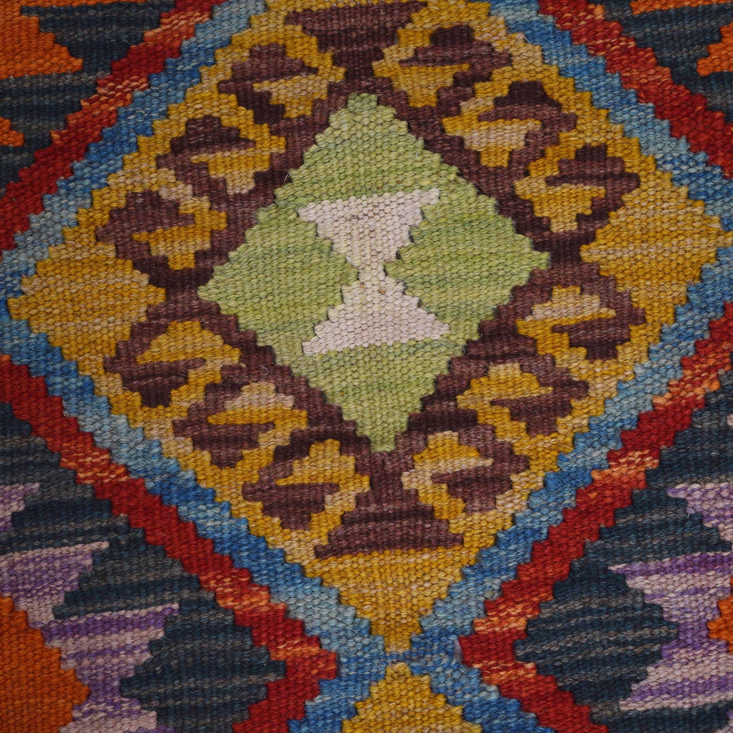 Hand Made Afghan Kilim Runner 1' 10" x 4' 3" ft / 55 x 130 cm - No. G31288