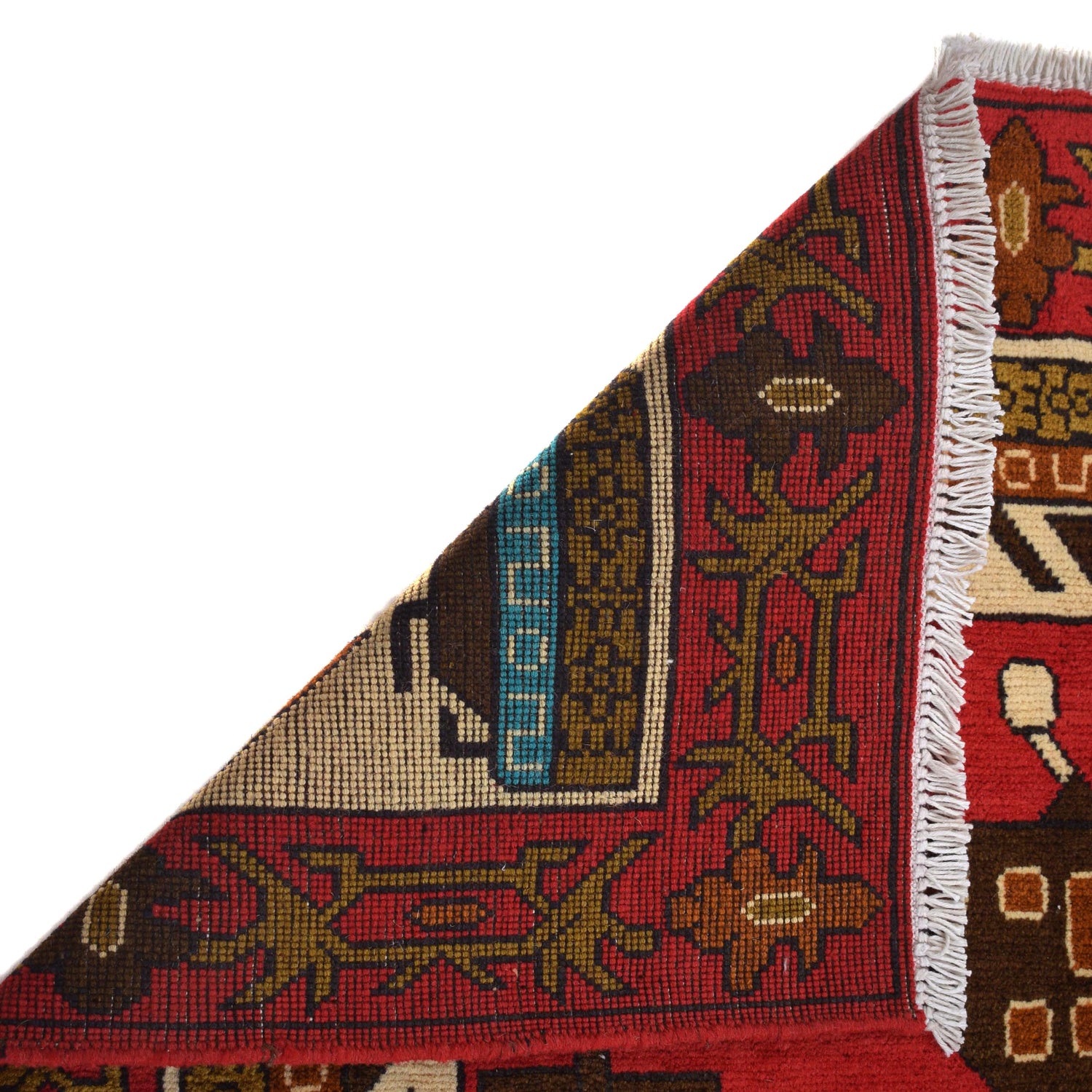 Afghan War Rug – Military Design 4' 0" x 5' 9" ft / 121 x 175 cm - No. G31620