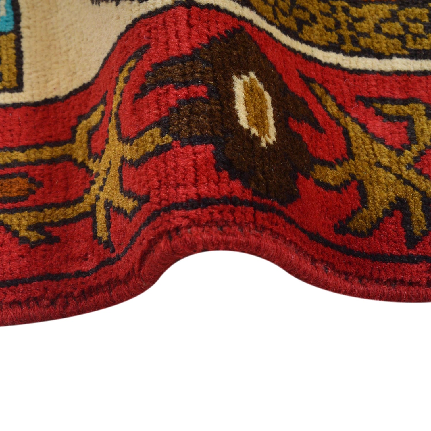 Afghan War Rug – Military Design 4' 0" x 5' 9" ft / 121 x 175 cm - No. G31620