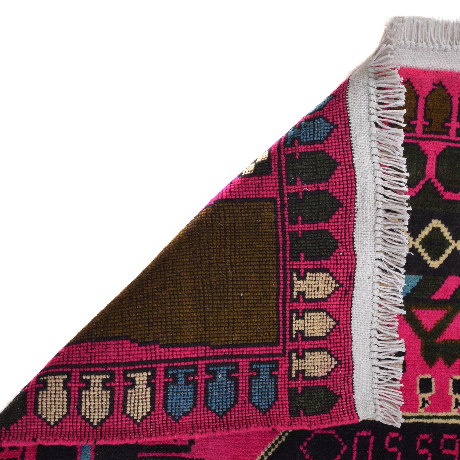 Hand-Knotted Afghan War Carpet 2' 8" x 4' 4" ft / 82 x 132 cm - No. G31626