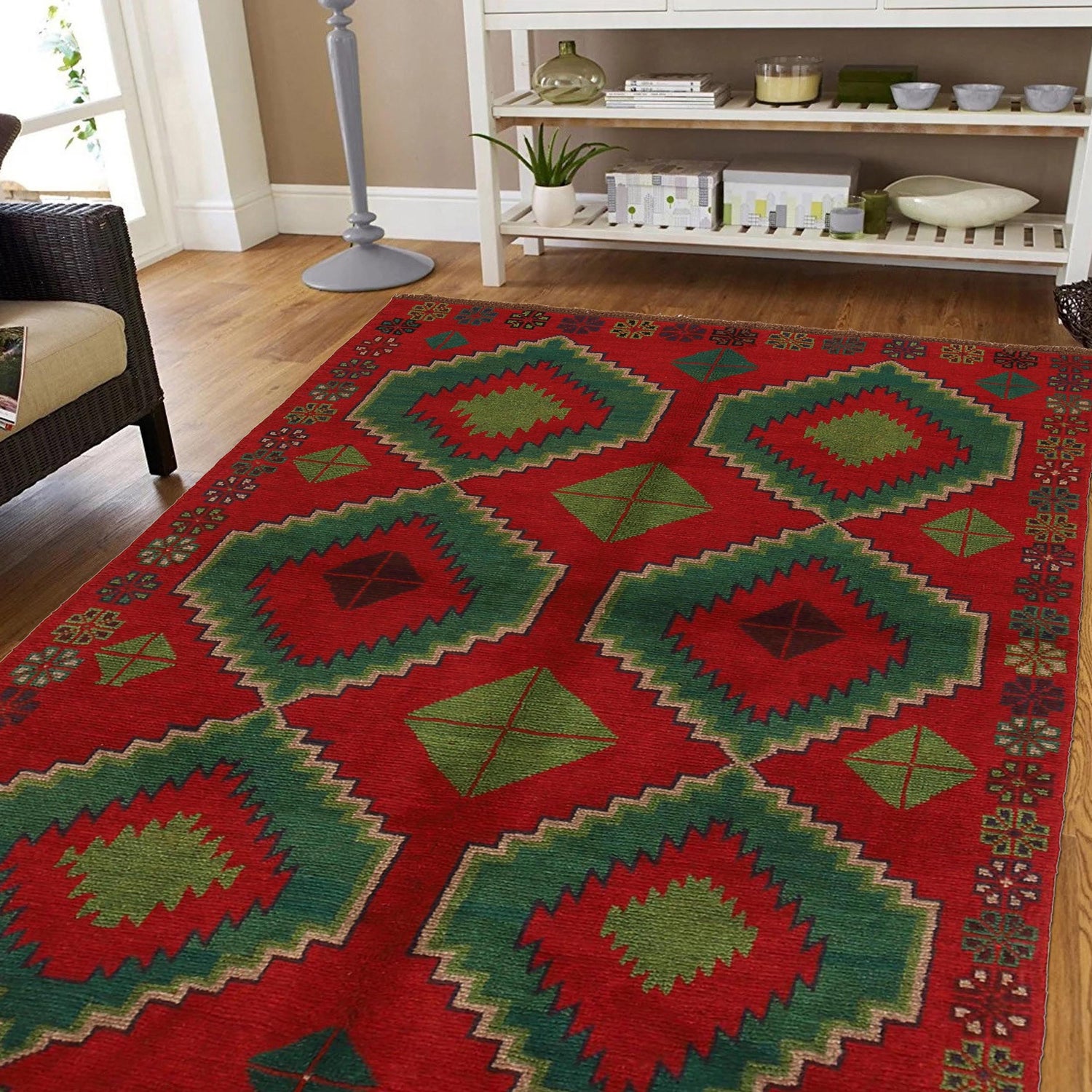 Tribal Baloch Rug 4' 2" x 6' 3" ft / 126 x 191 cm - No. G31681