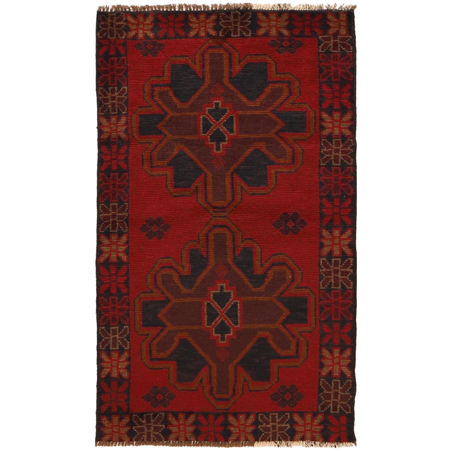 Baluch Small Size Rug 2' 8" x 4' 7" ft / 82 x 139 cm - No. G31694
