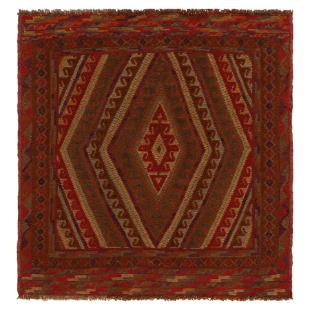 Handmade Mushwani Carpet 3' 10" x 3' 11" ft / 117 x 119 cm - No. G31755