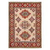Handmade Kazak Area Rug 4' 0" x 5' 9" ft / 122 x 174 cm - No. G33023