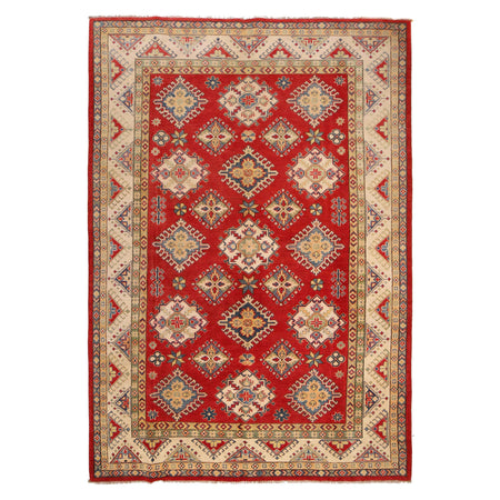 Red Kazak Rug 6' 5" x 9' 9" ft / 195 x 296 cm - No. G33099