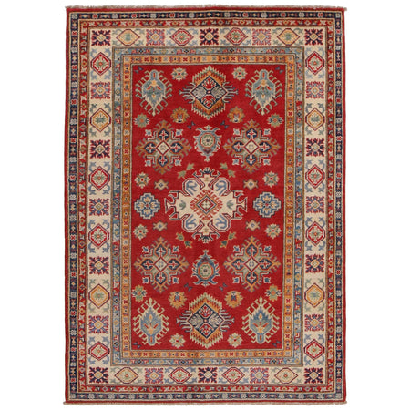 Oriental Kazak Rug 4' 1" x 5' 11" ft / 124 x 180 cm - No. G34000