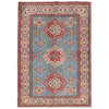 Handmade Kazak Area Rug 4' 6" x 6' 5" ft / 137 x 195 cm - No. G34006