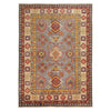 Hand knotted Kazak Carpet 4' 11" x 7' 0" ft / 150 x 213 cm - No. G34021