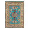 Handmade Kazak Area Rug 4' 0" x 5' 5" ft / 123 x 165 cm - No. G34022