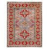Gray Color Kazak Rug 5' 0" x 6' 7" ft / 152 x 201 cm - No. G34024