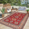 Red Color Kazak Rug 5' 0" x 6' 9" ft / 153 x 205 cm - No. G34025