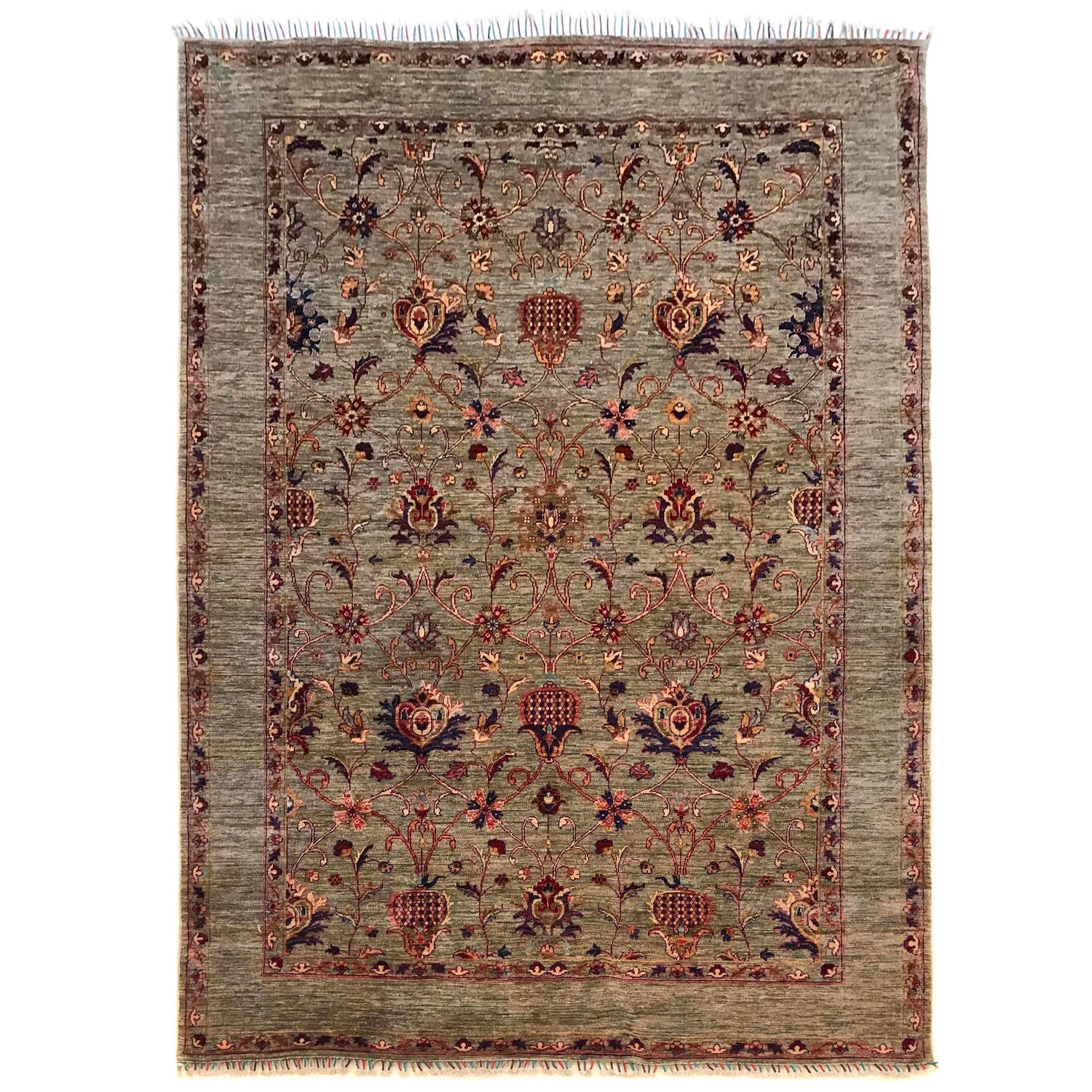 Hand Knotted Sultani Modern Rug 6' 6" x 9' 5" ft / 197 x 288 cm - No. G34139