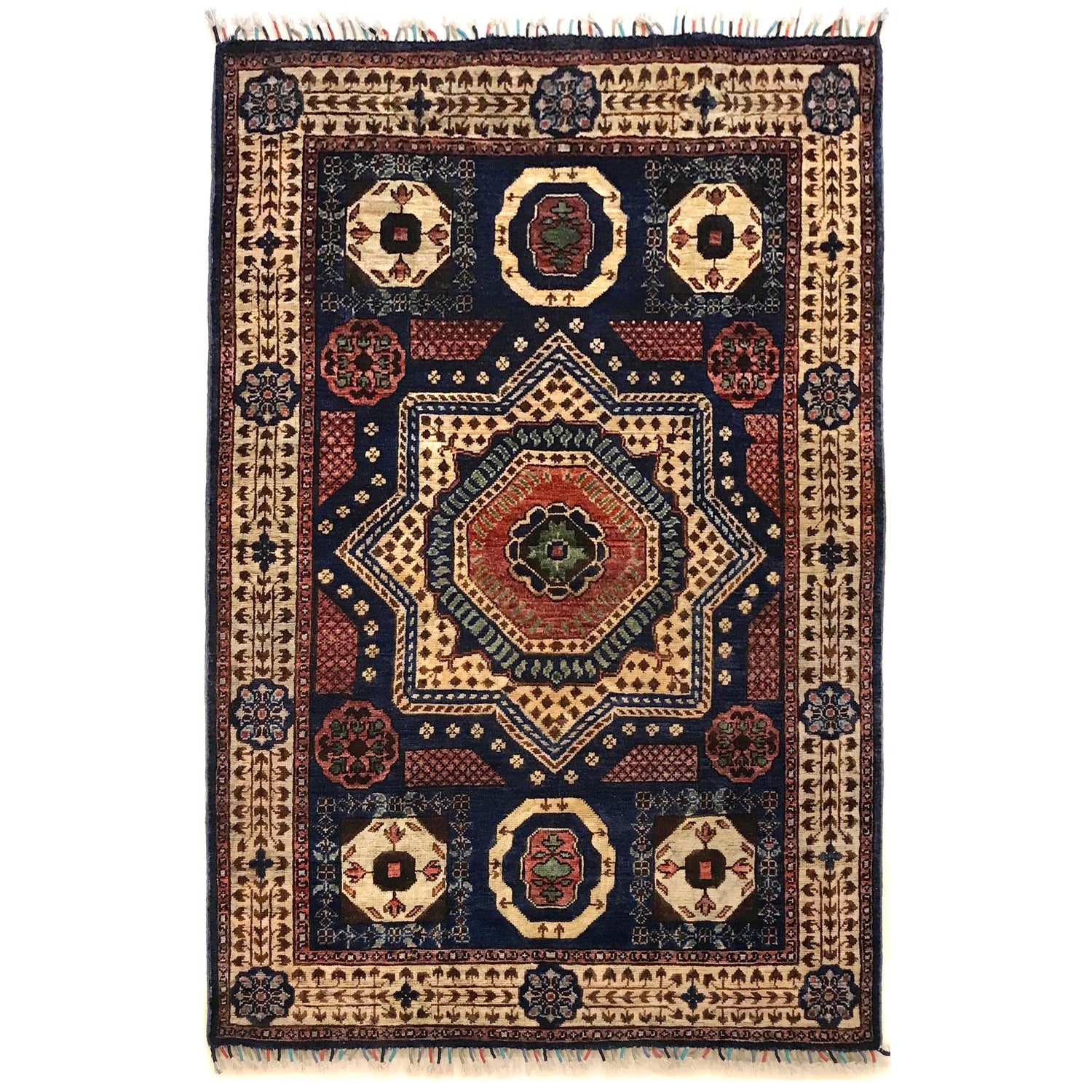 Fine Quality Mamluk Rug 3' 7" x 4' 11" ft / 110 x 150 cm - No. G34142