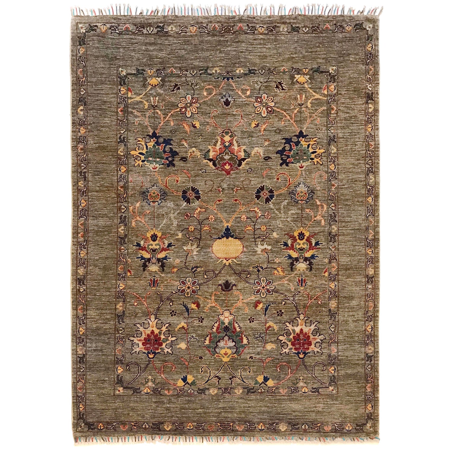 Modern Sultani Carpet 4' 11" x 6' 6" ft / 151 x 197 cm - No. G34143