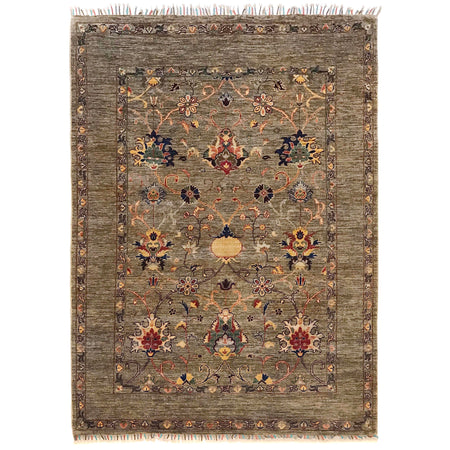 Modern Sultani Carpet 4' 11" x 6' 6" ft / 151 x 197 cm - No. G34143