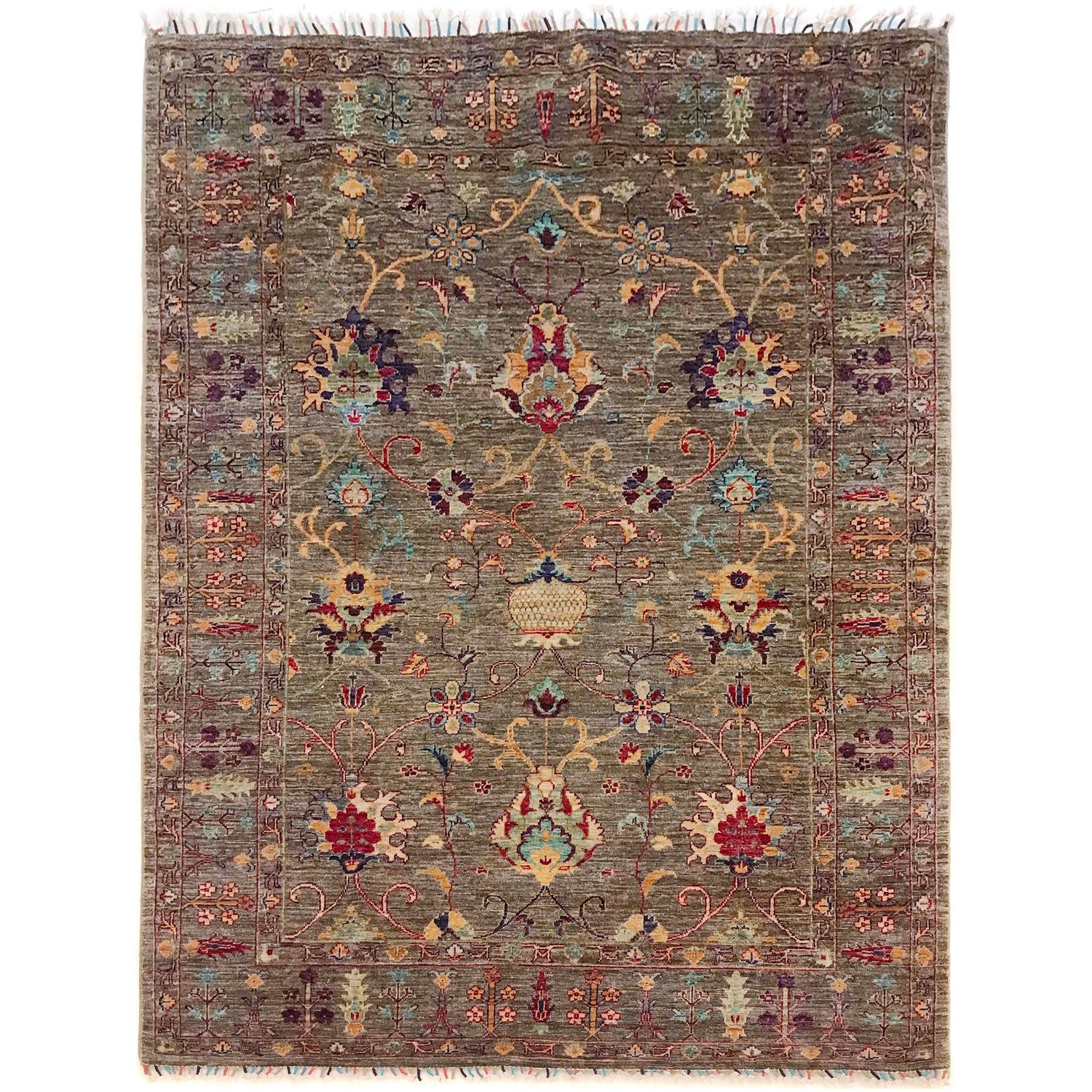 Hand Knotted Sultani Modern Rug 4' 10" x 6' 4" ft / 147 x 193 cm - No. G34151