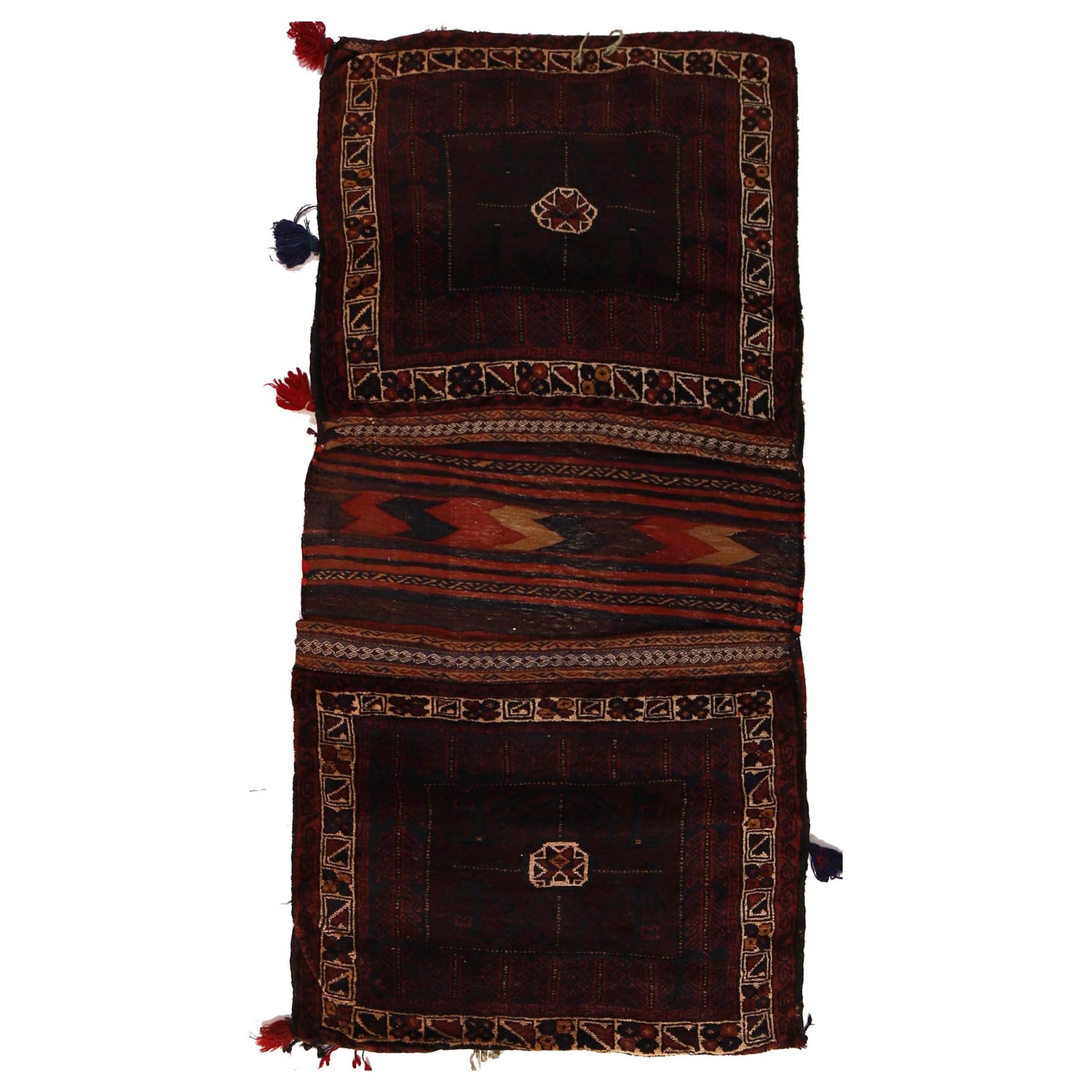 Hand Knotted Saddle Bag Area Rug 2' 9" x 5' 8" ft / 83 x 172 cm - No. G34447