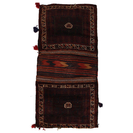 Hand Knotted Saddle Bag Area Rug 2' 9" x 5' 8" ft / 83 x 172 cm - No. G34447