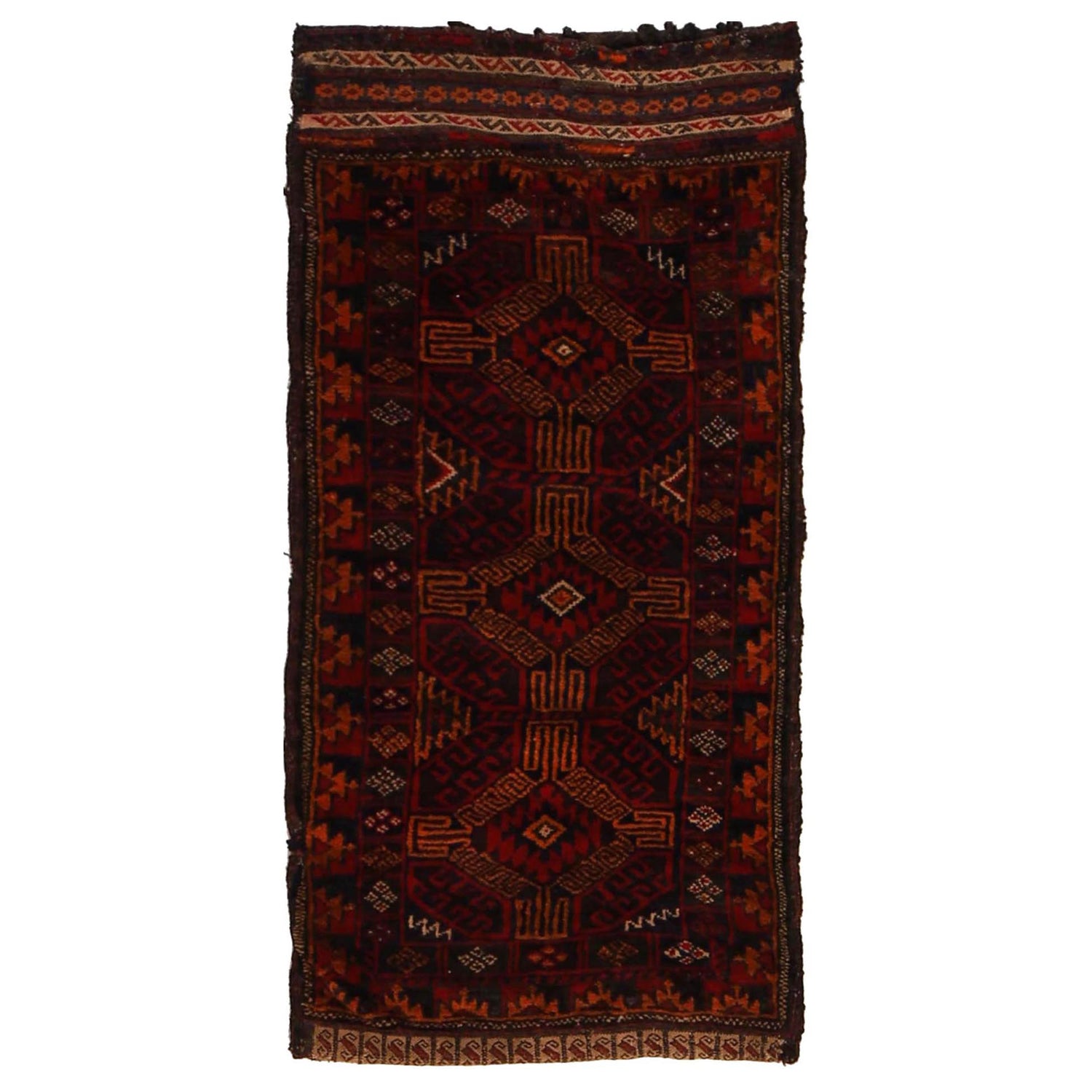 Handmade Balisht Area Rug 1' 9" x 3' 7" ft / 53 x 109 cm - No. G34451