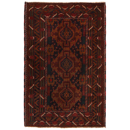 Baluch Short Rug 3' 8" x 5' 9" ft / 112 x 176 cm - No. G35175