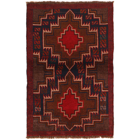 Baluch Small Size Rug 2' 10" x 4' 6" ft / 87 x 138 cm - No. G35193