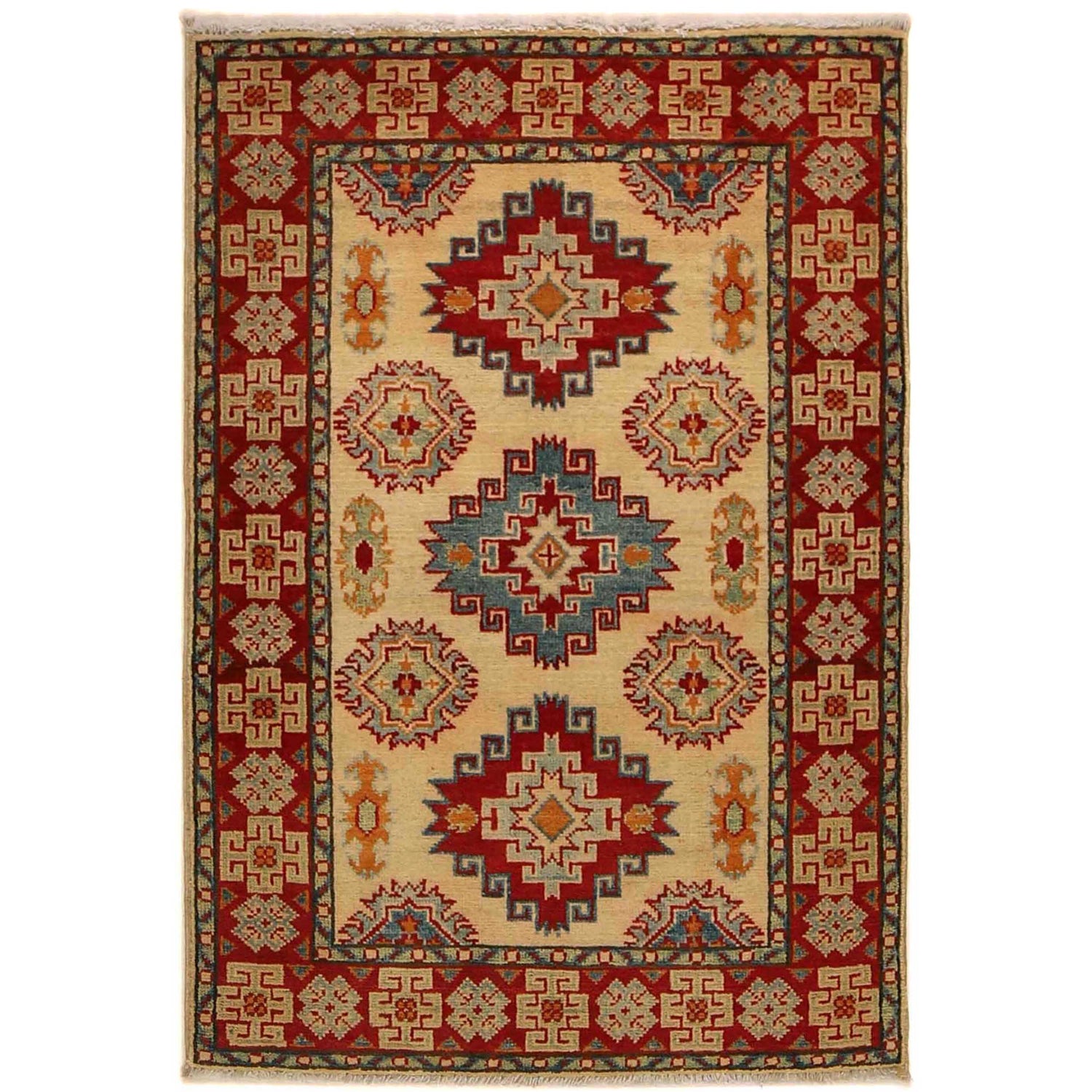 Oriental Kazak Rug 2' 8" x 3' 11" ft / 82 x 120 cm - No. G35206