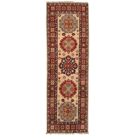 Hand Knotted Kazak Oriental Runner Rug 2' 1" x 6' 2" ft / 63 x 188 cm - No. G35208