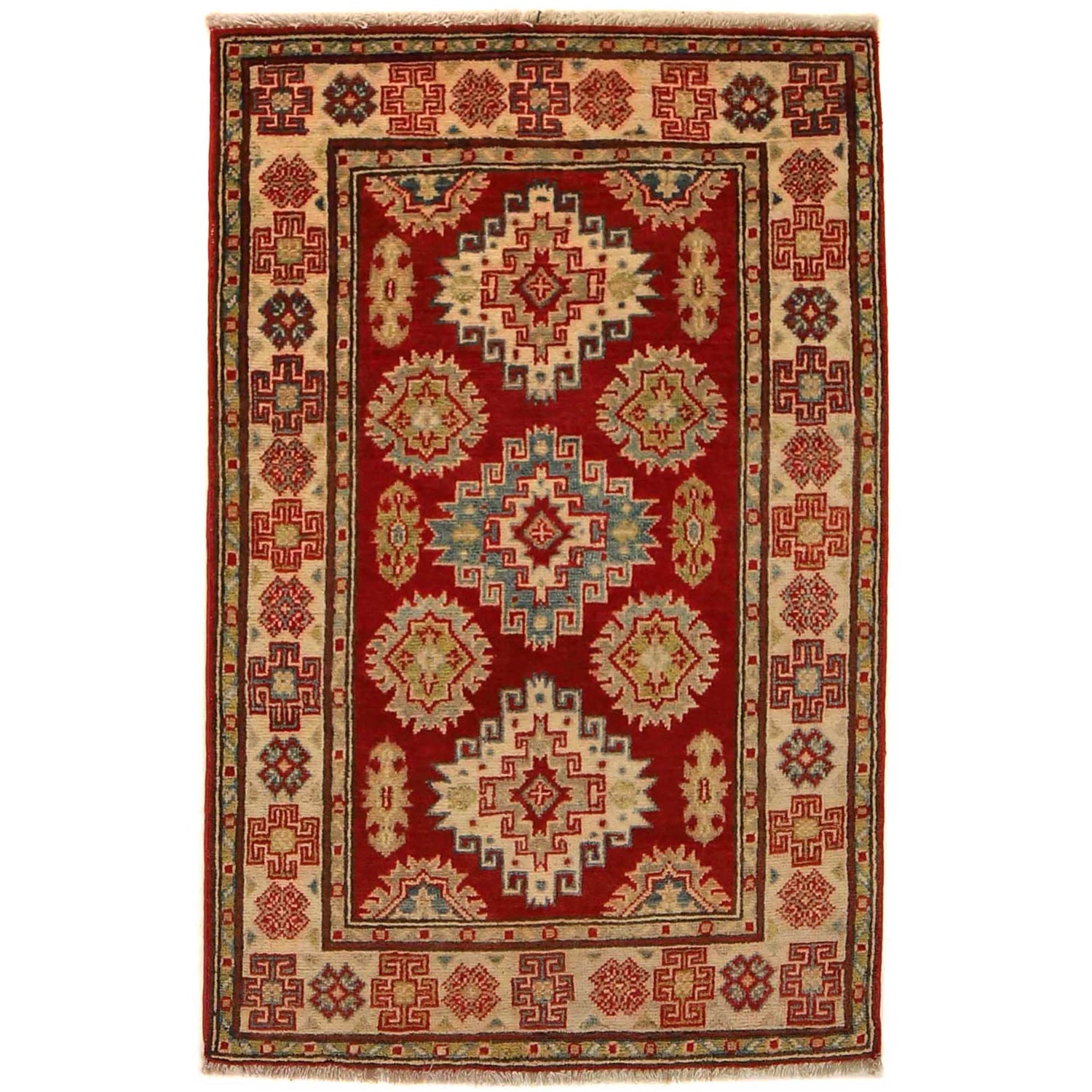 Hand knotted Kazak Rugs 2' 8" x 4' 0" ft / 81 x 123 cm - No. G35212