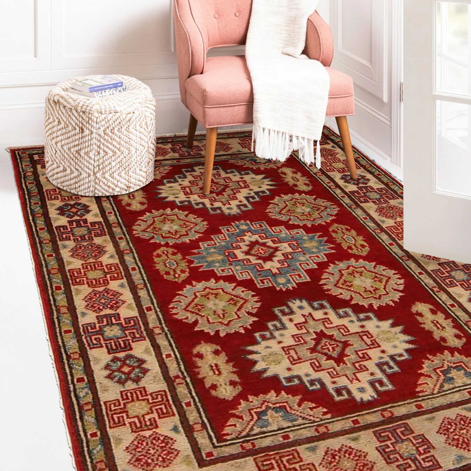 Hand knotted Kazak Rugs 2' 8" x 4' 0" ft / 81 x 123 cm - No. G35212