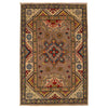Hand Knotted Kazak Oriental Rug 2' 7" x 4' 1" ft / 80 x 124 cm - No. G35216
