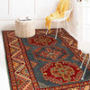 Blue Color Kazak Rug 2' 8" x 4' 0" ft / 82 x 123 cm - No. G35222