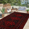 Tribal Baloch Rug 3' 8" x 6' 2" ft / 111 x 189 cm - No. G35404