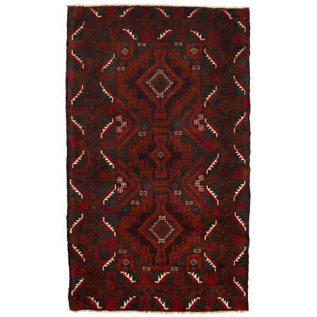 Traditional Baloch Rug 3' 10" x 6' 5" ft / 116 x 196 cm - No. G35407