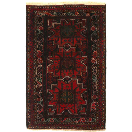 Traditional Baloch Rug 2' 10" x 4' 4" ft / 87 x 133 cm - No. G35431
