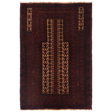 Muslim Prayer Rug 3' 0" x 4' 8" ft / 91 x 141 cm -No. G35508