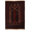 Hand Knotted Prayer Rug 2' 11" x 4' 4" ft / 90 x 131 cm - No. G35515