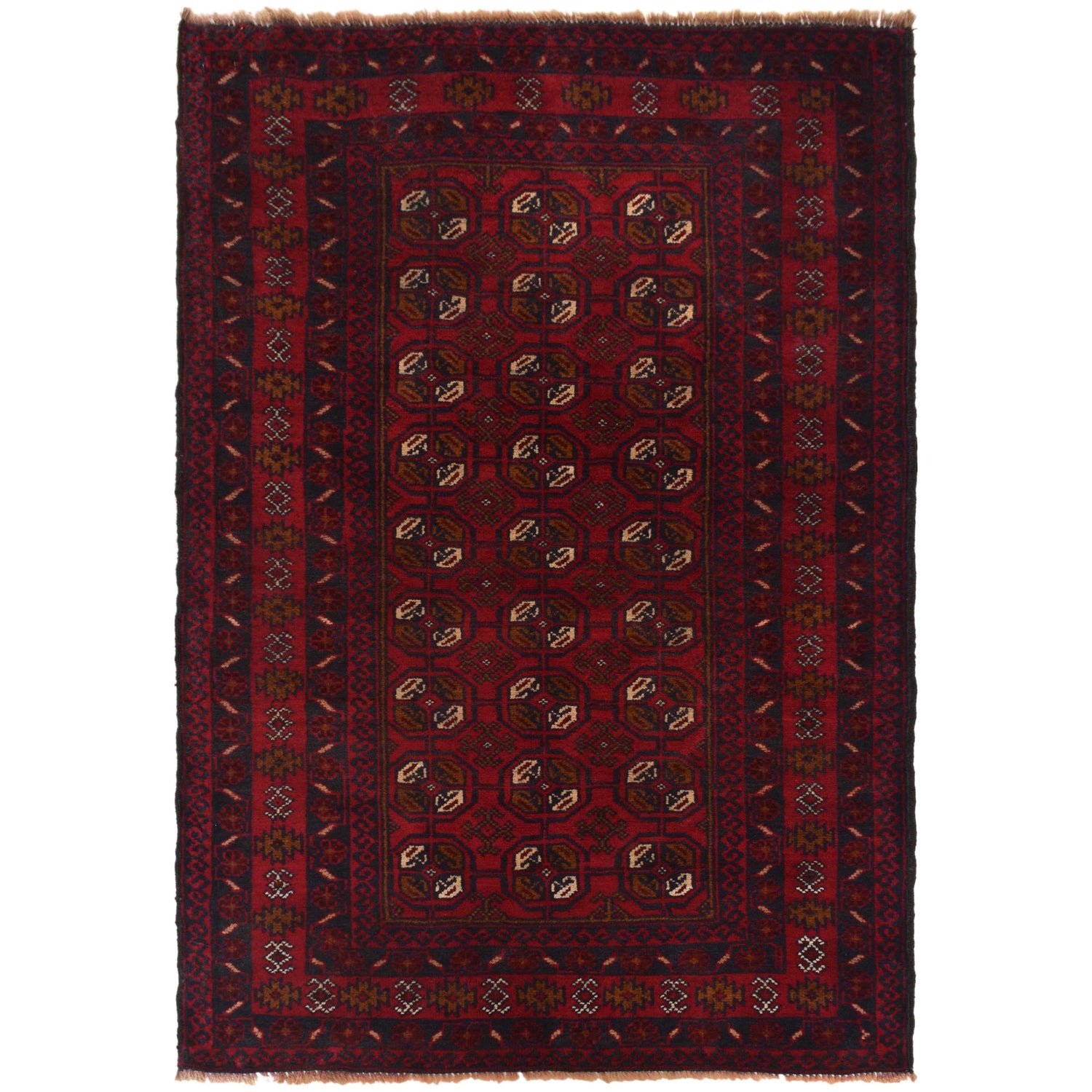 Handmade Balochi Carpet 2' 10" x 4' 7" ft / 86 x 140 cm - No. G35516