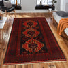 Red Color Baluchi Rug 3' 10" x 6' 4" ft / 116 x 192 cm - No. G35628