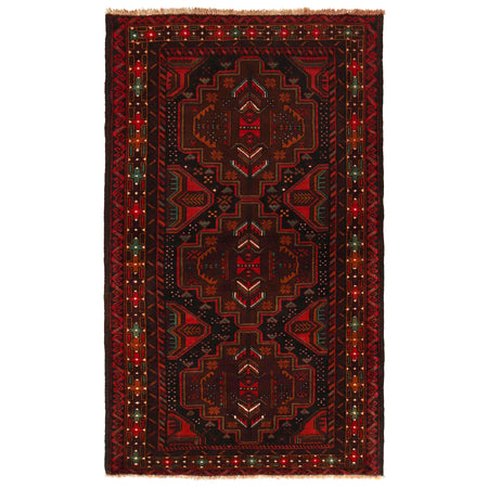 Baluch Short Rug 3' 9" x 6' 2" ft / 115 x 188 cm - No. G35813