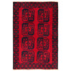 Red Color Baluchi Rug 3' 0" x 4' 6" ft / 92 x 138 cm - No. G35826